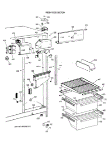 03 - Fresh Food Section parts for Ge Refrigerator CSX20BAXAAD from AppliancePartsPros.com