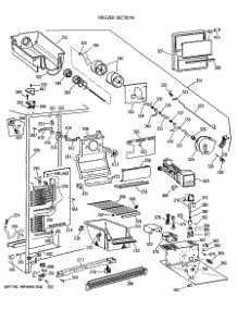 02 - Freezer Section parts for Ge Refrigerator CSK24GRXAAD from AppliancePartsPros.com