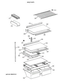 04 - Shelf Parts parts for Ge Refrigerator CTX18KAXCRWH from AppliancePartsPros.com