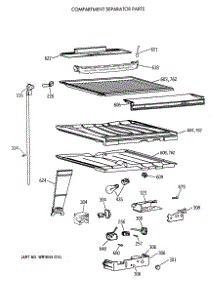 05 - Compartment Separator Parts parts for Ge Refrigerator CTX18KAXCRAD from AppliancePartsPros.com