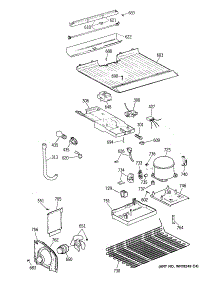 03 - Section3 parts for Ge Refrigerator CTE14CYTJRWH from AppliancePartsPros.com
