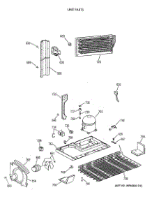 06 - Unit Parts parts for Ge Refrigerator CTX21BAXDRAD from AppliancePartsPros.com