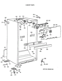 03 - Cabinet Parts parts for Ge Refrigerator CTX21LAXDRWH from AppliancePartsPros.com