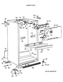 03 - Cabinet Parts parts for Ge Refrigerator CTH18EAXERAD from AppliancePartsPros.com