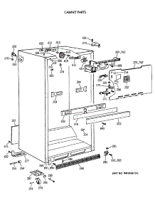 03 - Cabinet Parts parts for Ge Refrigerator CTX18BAXARWH from AppliancePartsPros.com