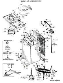 02 - Cabinet And Suspension Asm. parts for Ge Washer WRW3705RBLWW from AppliancePartsPros.com