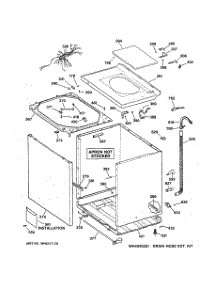 02 - Cabinet, Cover & Front Panel parts for Ge Washer WCCB2050V0AC from AppliancePartsPros.com