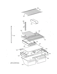 04 - Shelf Parts parts for Ge Refrigerator CTX21BIXFRWW from AppliancePartsPros.com