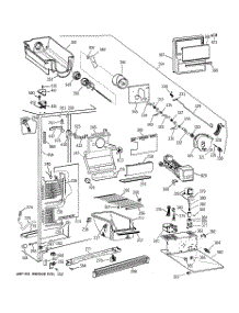 02 - Freezer Section parts for Ge Refrigerator CSK25GRYEAA from AppliancePartsPros.com