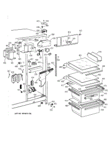03 - Fresh Food Section parts for Ge Refrigerator CSK25GRYEAA from AppliancePartsPros.com