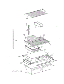 04 - Shelf Parts parts for Ge Refrigerator CTX21BIXJRWW from AppliancePartsPros.com