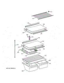 04 - Shelf Parts parts for Ge Refrigerator CTI18GIZFRWW from AppliancePartsPros.com
