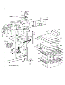 03 - Fresh Food Section parts for Ge Refrigerator CSK25GRZAAA from AppliancePartsPros.com