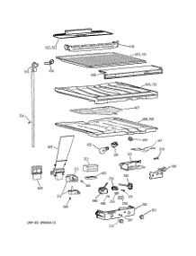 05 - Compartment Separator parts for Ge Refrigerator CTI18GIZHRWW from AppliancePartsPros.com