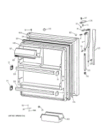 02 - Fresh Food Door parts for Ge Refrigerator CTX18CAZCLAA from AppliancePartsPros.com