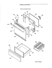 03 - Door & Drawer Parts parts for Ge Range JBP24GV2 from AppliancePartsPros.com