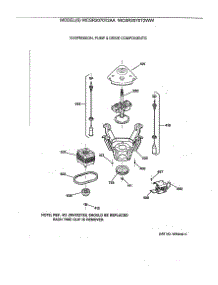 04 - Suspension, Pump & Drive Components parts for Ge Washer WCSR2070T2AA from AppliancePartsPros.com