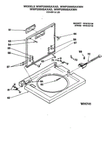 03 - Cover & Lid parts for Ge Washer WWP2000SAXAD from AppliancePartsPros.com