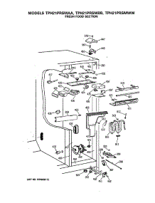 04 - Fresh Food Section parts for Ge Refrigerator TPH21PRSMAA from AppliancePartsPros.com