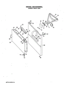 03 - Cabinet Front Asm. parts for Ge Dryer DDC5000MDL from AppliancePartsPros.com