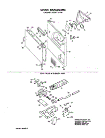 04 - Cabinet Front Asm. parts for Ge Dryer DDC6000MDL from AppliancePartsPros.com