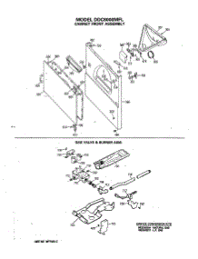 04 - Cabinet Front Assembly parts for Ge Dryer DDC6000MFL from AppliancePartsPros.com