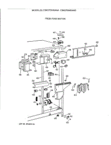 04 - Fresh Food Section parts for Ge Refrigerator CSK27DHXAAA from AppliancePartsPros.com