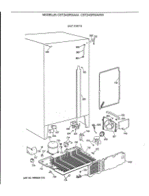04 - Unit Parts parts for Ge Refrigerator CST24GRXAAA from AppliancePartsPros.com