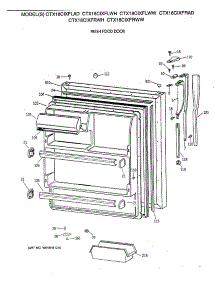 02 - Fresh Food Door parts for Ge Refrigerator CTX18CIXFLAD from AppliancePartsPros.com