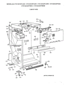 03 - Cabinet Parts parts for Ge Refrigerator CTX18CIXFLAD from AppliancePartsPros.com
