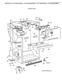 03 - Cabinet Parts parts for Ge Refrigerator CTX18GAXGRAA from AppliancePartsPros.com