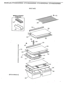 04 - Shelf Parts parts for Ge Refrigerator CTX18GIXGRAA from AppliancePartsPros.com