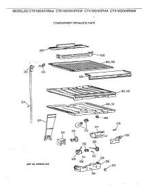 05 - Compartment Separator Parts parts for Ge Refrigerator CTX18GIXHRAA from AppliancePartsPros.com
