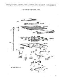 05 - Compartment Separator Parts parts for Ge Refrigerator CTX21GAXCRAA from AppliancePartsPros.com