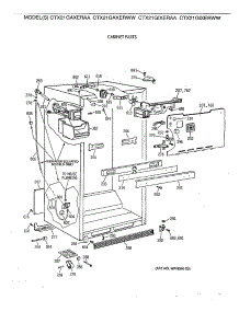 03 - Cabinet Parts parts for Ge Refrigerator CTX21GAXERAA from AppliancePartsPros.com