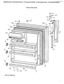 02 - Fresh Food Door parts for Ge Refrigerator CTX24GIXCRWW from AppliancePartsPros.com