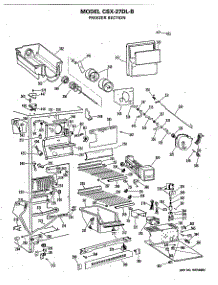 03 - Freezer Section parts for Ge Refrigerator CSX27DLB from AppliancePartsPros.com