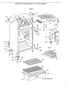 02 - Cabinet parts for Ge Refrigerator CTX14BAXKRAD from AppliancePartsPros.com