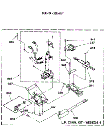 12 - Burner Assembly parts for Ge Washer Dryer Combo WSM2480SCZAA from AppliancePartsPros.com