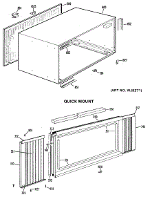 02 - Quick Mount parts for Ge Air Conditioner AJH10D1T2 from AppliancePartsPros.com