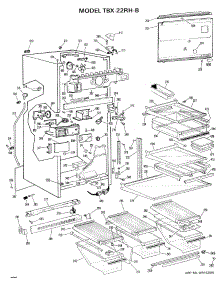 03 - Section3 parts for Ge Refrigerator TBX22RHBL from AppliancePartsPros.com