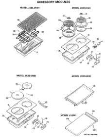 02 - Accessory Modules parts for Ge Cooktop JXDL47001 from AppliancePartsPros.com