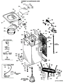 03 - Cabinet & Suspension Asm. parts for Ge Washer WWA7010GAL from AppliancePartsPros.com