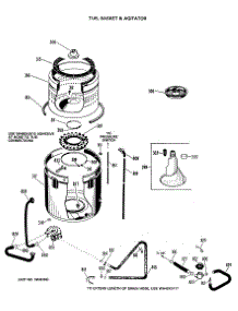 02 - Tub, Basket & Agitator parts for Ge Washer WWA8307LAL from AppliancePartsPros.com