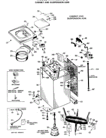 03 - Cabinet And Suspension Asm. parts for Ge Washer WWA8307LAL from AppliancePartsPros.com