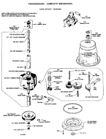 04 - Transmission-Complete Breakdown parts for Ge Washer WWA8307LAL from AppliancePartsPros.com