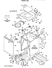 02 - Cabinet Asm. parts for Ge Washer WWC8000PAL from AppliancePartsPros.com