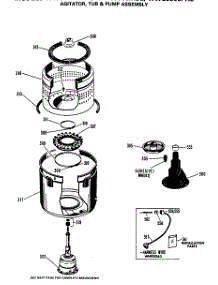 04 - Agitator, Tub & Pump Assembly parts for Ge Washer WWC8000PAL from AppliancePartsPros.com