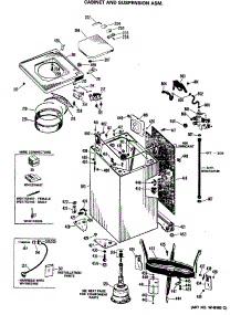 02 - Cabinet And Suspension Asm. parts for Ge Washer WWA5710MAL from AppliancePartsPros.com