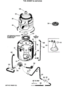 03 - Tub, Basket & Agitator parts for Ge Washer WWA5710MAL from AppliancePartsPros.com